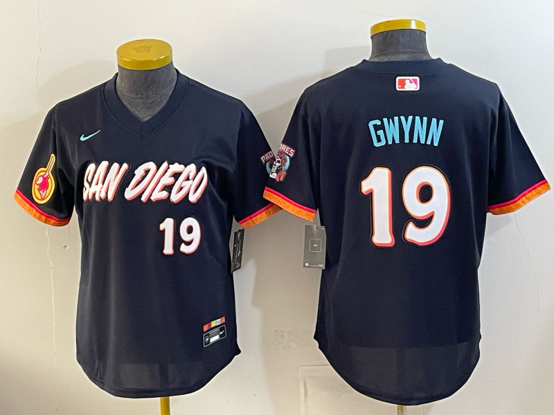 women San Diego Padres #19 Gwynn Nike blue MLB 2026 Jersey 0687002